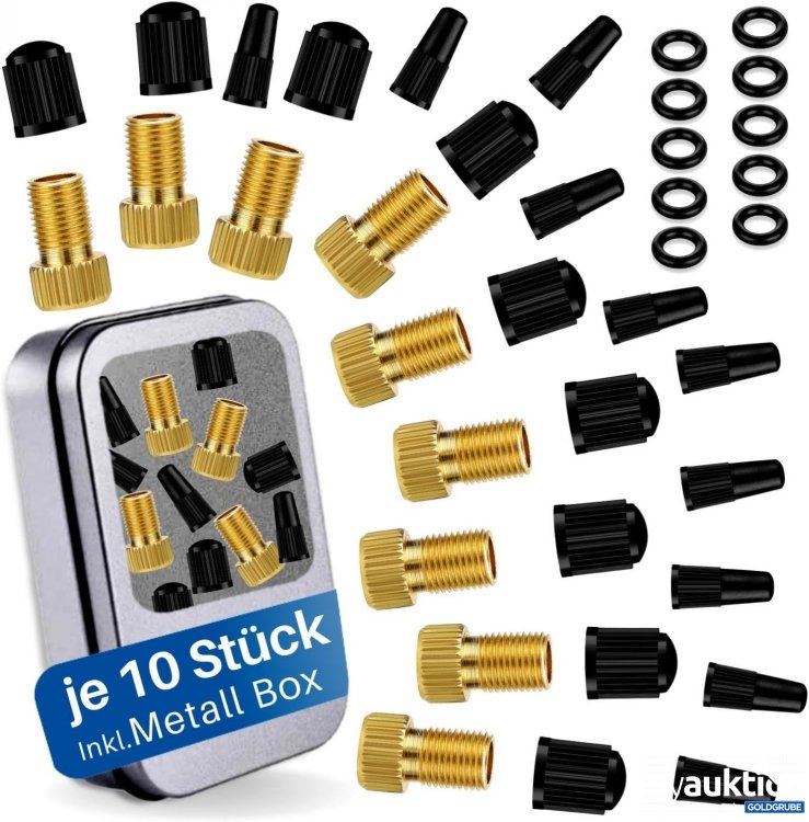 Artikel Nr. 362115 Artikel Nr. 362115: HiLo sports 10er Set Fahrradventil Adapter