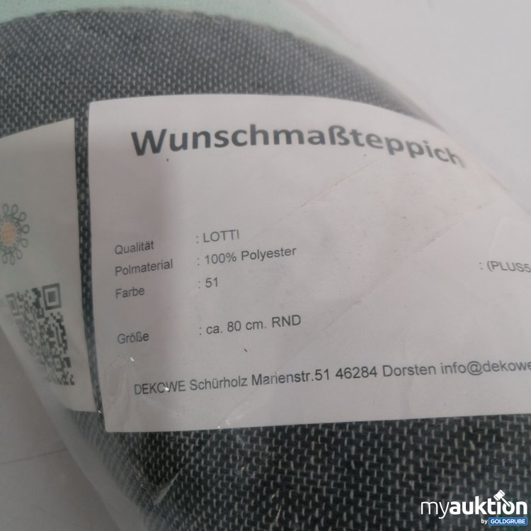 Artikel Nr. 439115: ÖKO Tex Teppich Lotti rund 80cm, Türkis