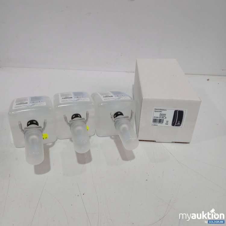 Artikel Nr. 444115: Desinfektion Spender Sensor Schwarz 5100 D BLA mit 3 JM Skin Desinfektionsliquid 3x1000ml 