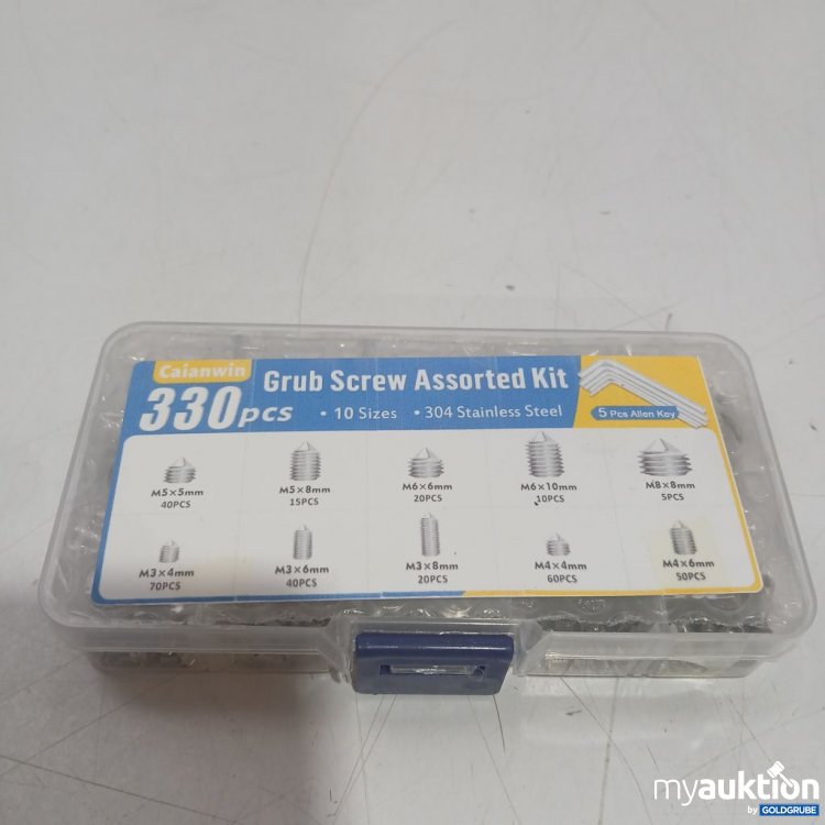 Artikel Nr. 938115 Artikel Nr. 938115: Caiamwin Grub Screw Assorted Kit 330 pcs
