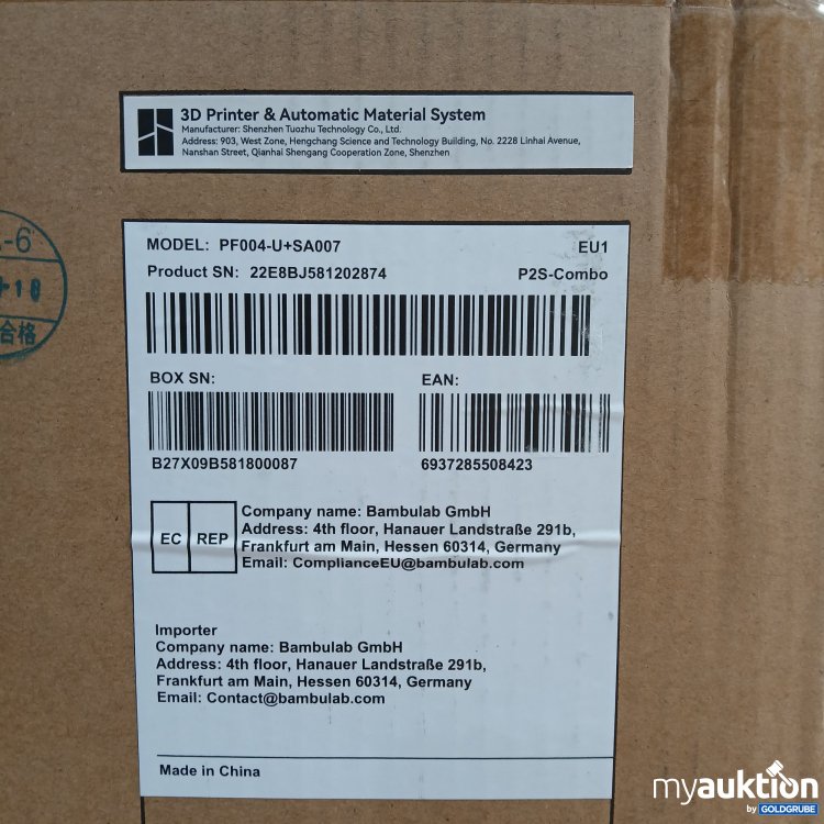 Artikel Nr. 953115: Bambu Lab PS2 Combo PF004-U+SA007 