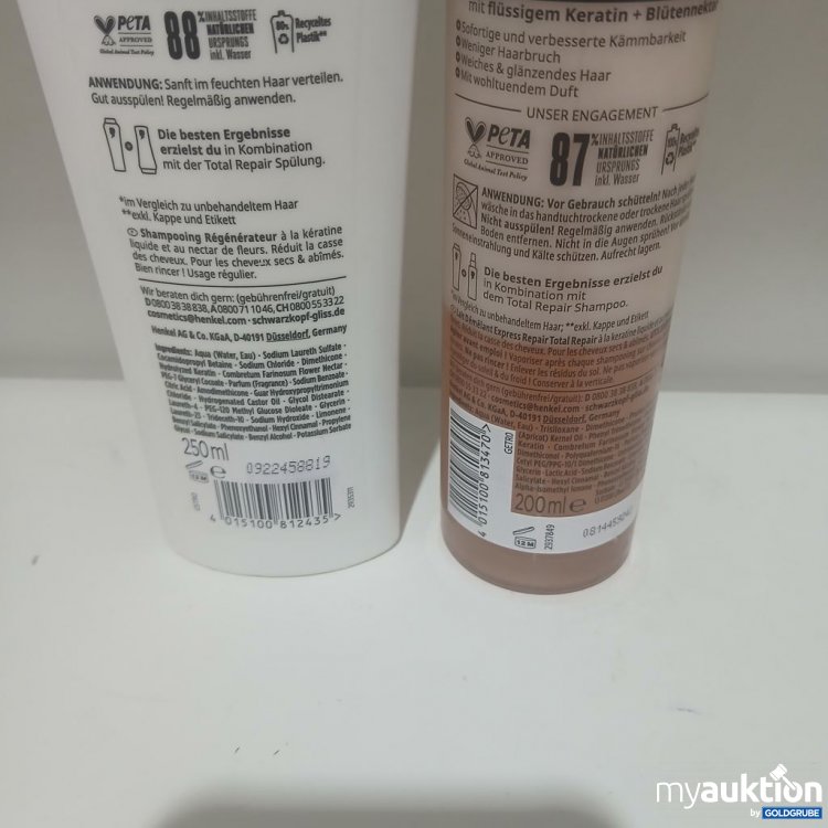 Artikel Nr. 982115 Artikel Nr. 982115: Schwarzkopf GLISS Total Repair Reparatur-Shampoo und Express-Repair-Spülung