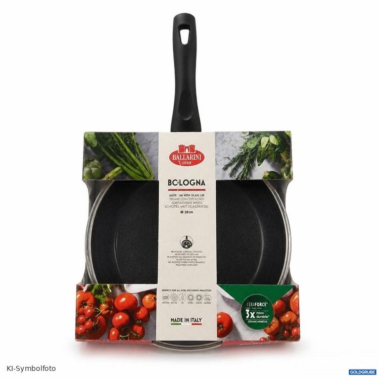Artikel Nr. 465116 Artikel Nr. 465116: Ballarini Bologna Saute Pan mit Glasdeckel Ø 28 cm