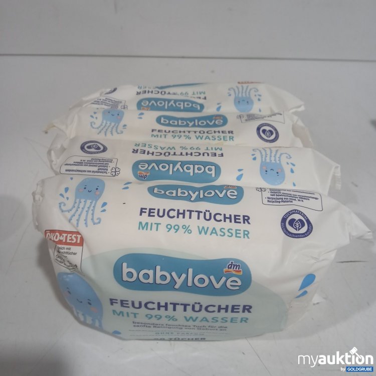 Artikel Nr. 471116: babylove Feuchttücher mit 99% Wasser 4x80Tücher