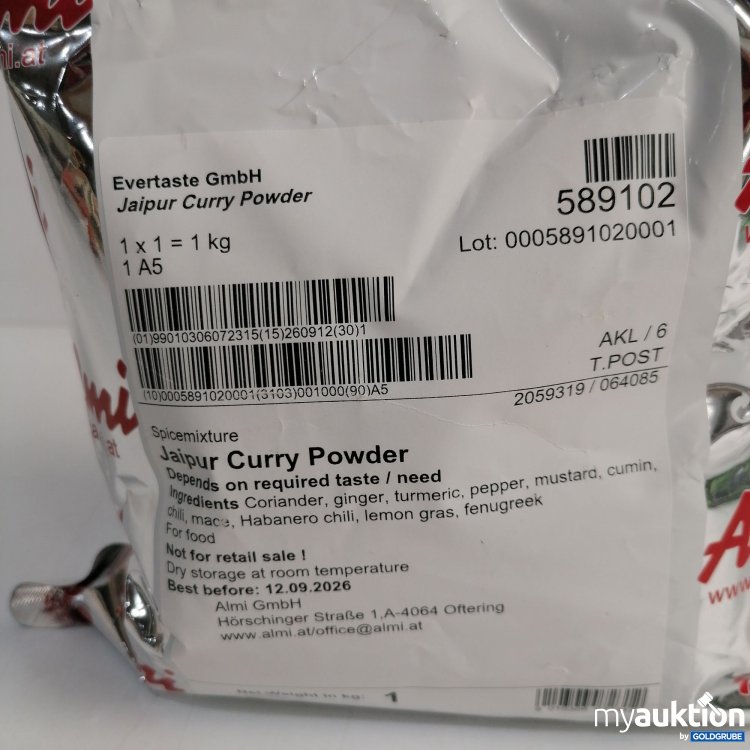 Artikel Nr. 855116: Almi Gewürzmischung Jaipur Curry Powder 1kg