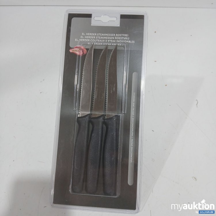 Artikel Nr. 929116: Solingen El. Herder Steakmesser rostfrei 3er Set