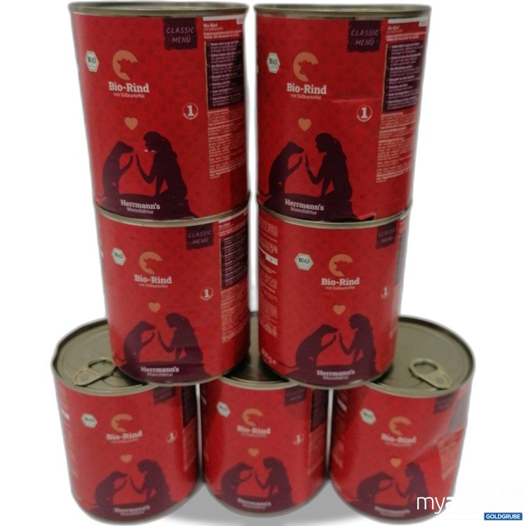 Artikel Nr. 950116: Hermanns Manufaktur Bio Rind mit Süßkartoffel 7x800g