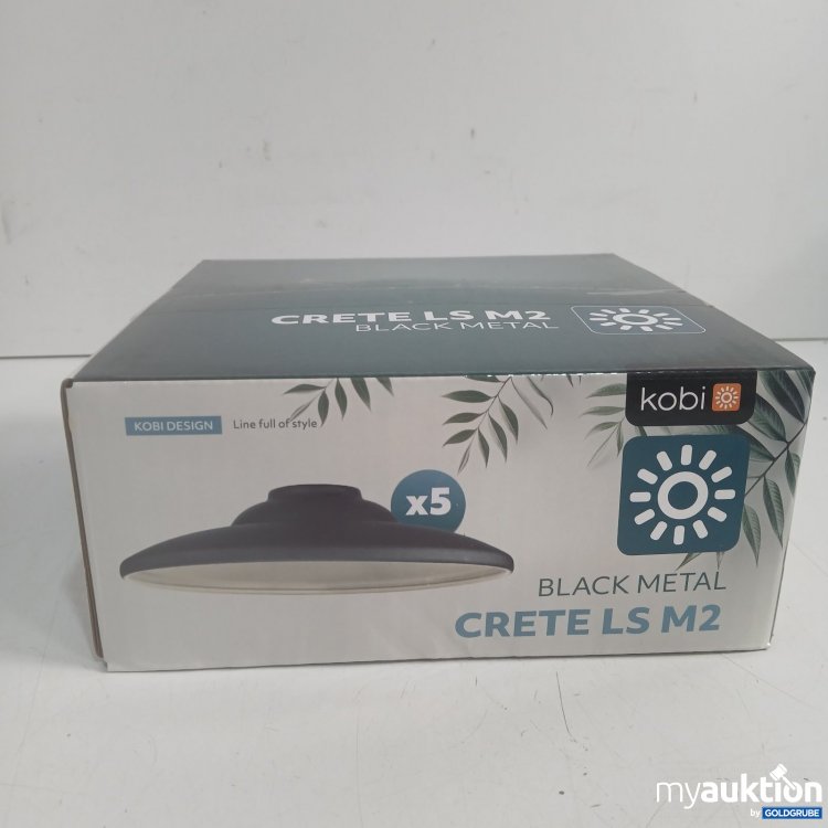 Artikel Nr. 465117 Artikel Nr. 465117: Kobi Deckenleuchte Crete LS M2 Black Metal x5