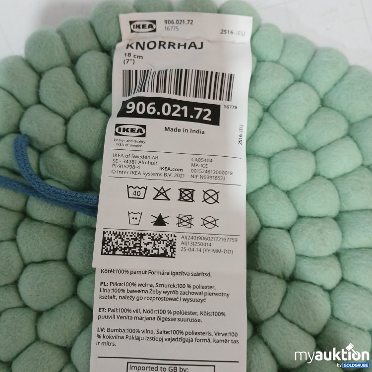 Artikel Nr. 472117 Artikel Nr. 472117: IKEA KNORRHAJ Topfuntersetzer 18 cm Mintgrün 906.021.72