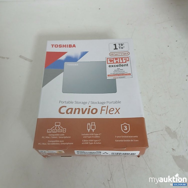 Artikel Nr. 819117 Artikel Nr. 819117: Toshiba Canvio Flex Portable Storage 1TB