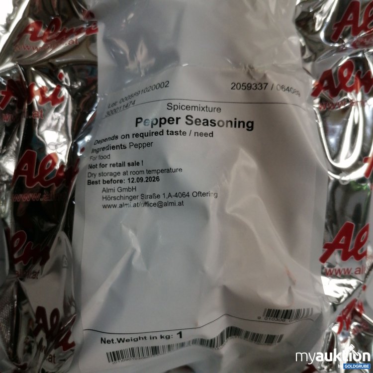 Artikel Nr. 855117 Artikel Nr. 855117: Almi Gewürzmischung Pepper Seasoning 1kg