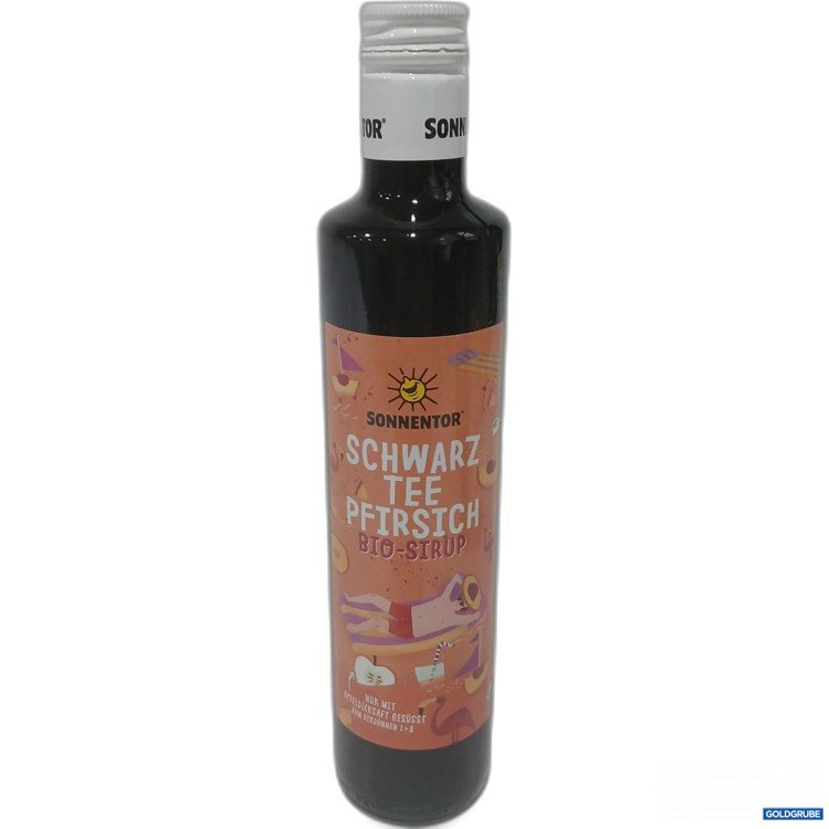 Artikel Nr. 979118: Sonnentor Schwarz Tee Pfirsich Bio-Sirup 0,5L 