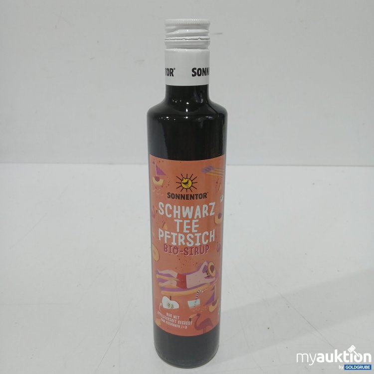 Artikel Nr. 979118: Sonnentor Schwarz Tee Pfirsich Bio-Sirup 0,5L 