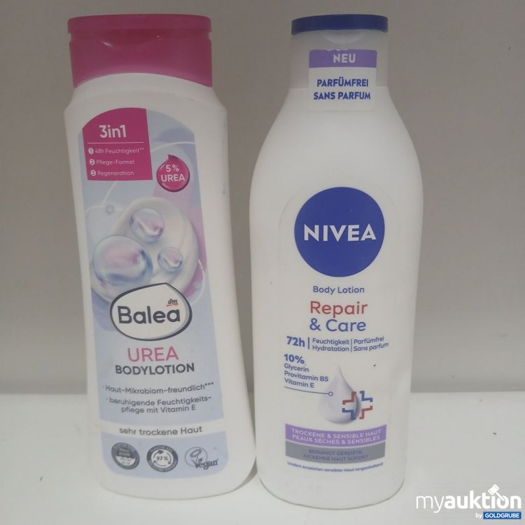 Artikel Nr. 982118: Balea Urea Bodylotion 3in1 
Nivea Bodylotion