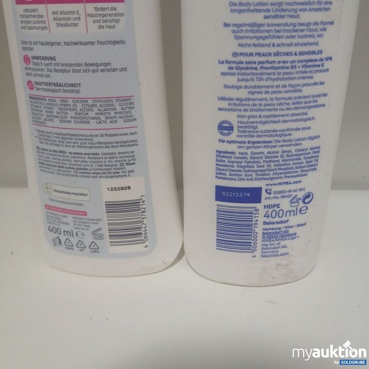 Artikel Nr. 982118: Balea Urea Bodylotion 3in1 
Nivea Bodylotion