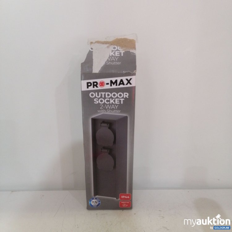 Artikel Nr. 426119: Pro-Max Outdoor Socket 2 Way IP44