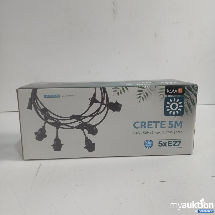 Artikel Nr. 465119 Artikel Nr. 465119: Kobi Lichterkette CRETE 5M 5x E27 Fassungen