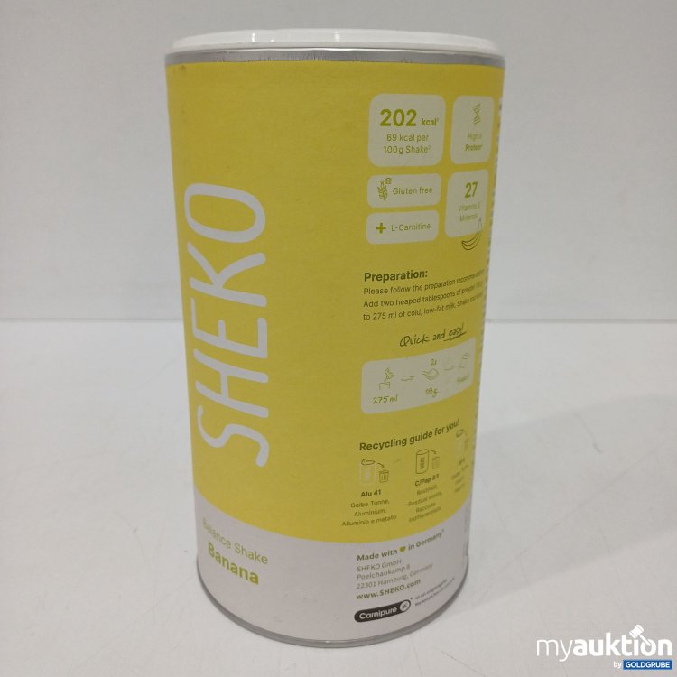 Artikel Nr. 886119: Sheko Nahrungspulver Banane 378g