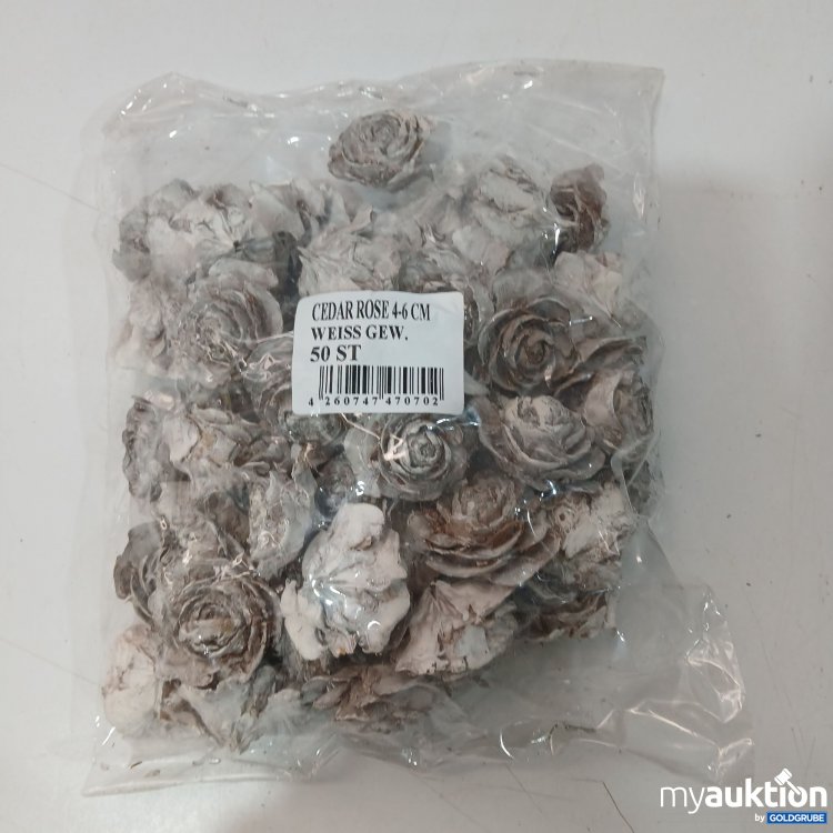 Artikel Nr. 952119 Artikel Nr. 952119: Cedar Rose 4-6cm weiß 50Stk