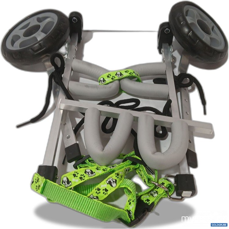 Artikel Nr. 957119: Hunde- Katzenrollstuhl mit 2 Rädern und Gurt