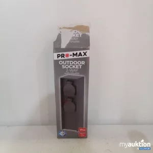 Auktion Pro-Max Outdoor Socket 2 Way IP44