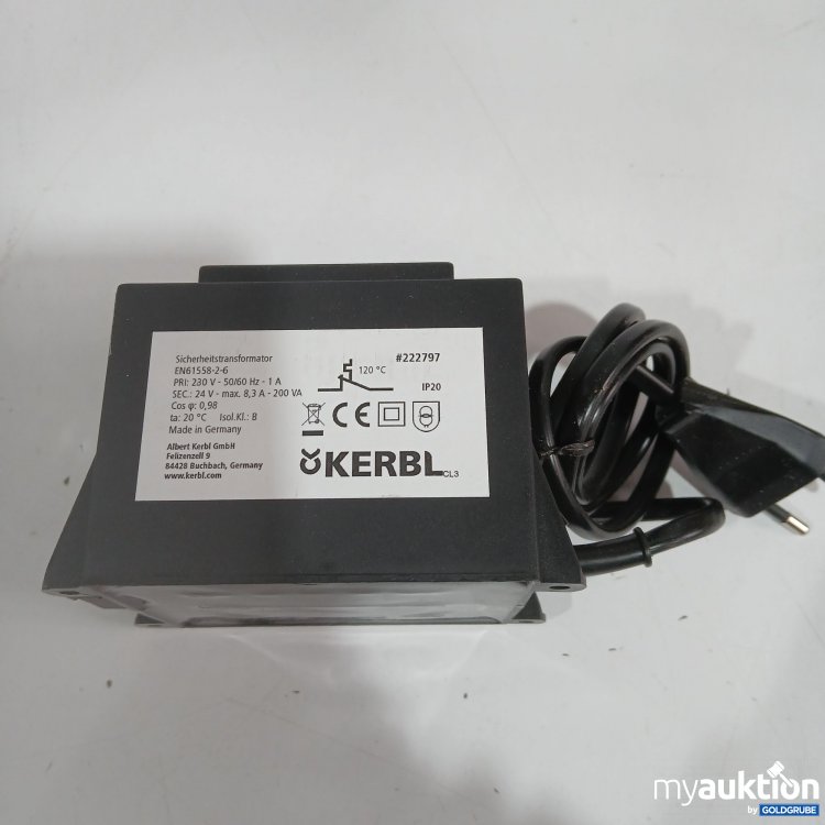 Artikel Nr. 443120: Kerbl Sicherheitstransformer EN61558-2-6 