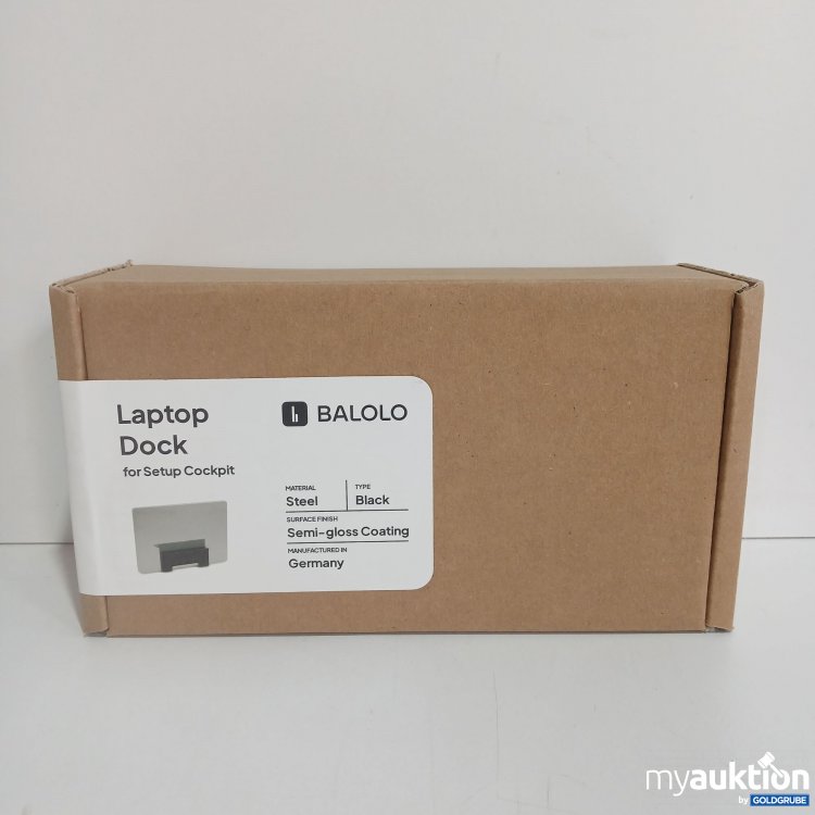 Artikel Nr. 832120 Artikel Nr. 832120: Balolo Laptop Dock for Setup Cockpit Steel Black BA-SCA-LTD