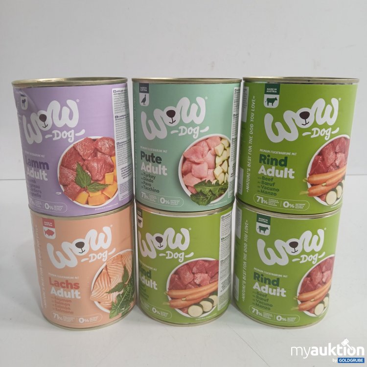 Artikel Nr. 951120: Wow Dog Hundefutter diverse Sorten 6x800g 