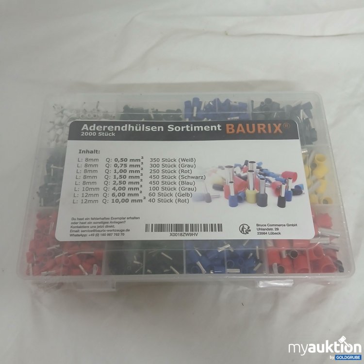 Artikel Nr. 817121 Artikel Nr. 817121: Baurix Aderendhülsen Sortiment