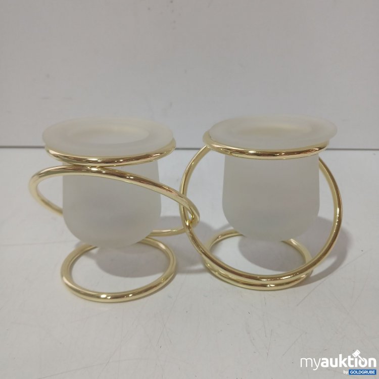 Artikel Nr. 989121 Artikel Nr. 989121: PartyLite Kerzenhalter Zwillinge Höhe ca 8,5cm