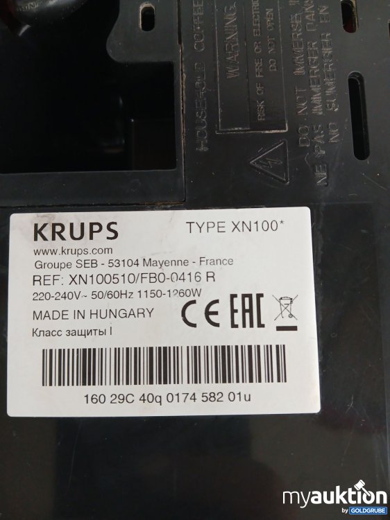 Artikel Nr. 996121 Artikel Nr. 996121: KRUPS Nespresso gebraucht