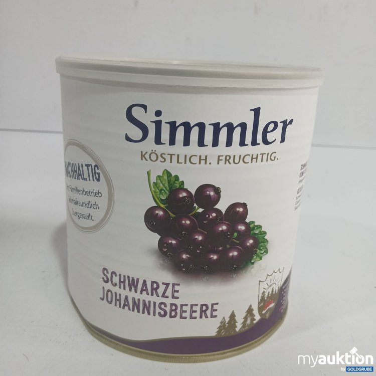 Artikel Nr. 921122: Simmler schwarze Johannisbeer Konfitüre 3kg 