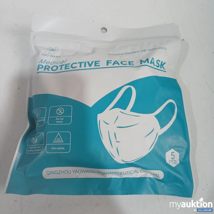 Artikel Nr. 956122: Yao Wang Medical Protective Face Mask 5Stk 