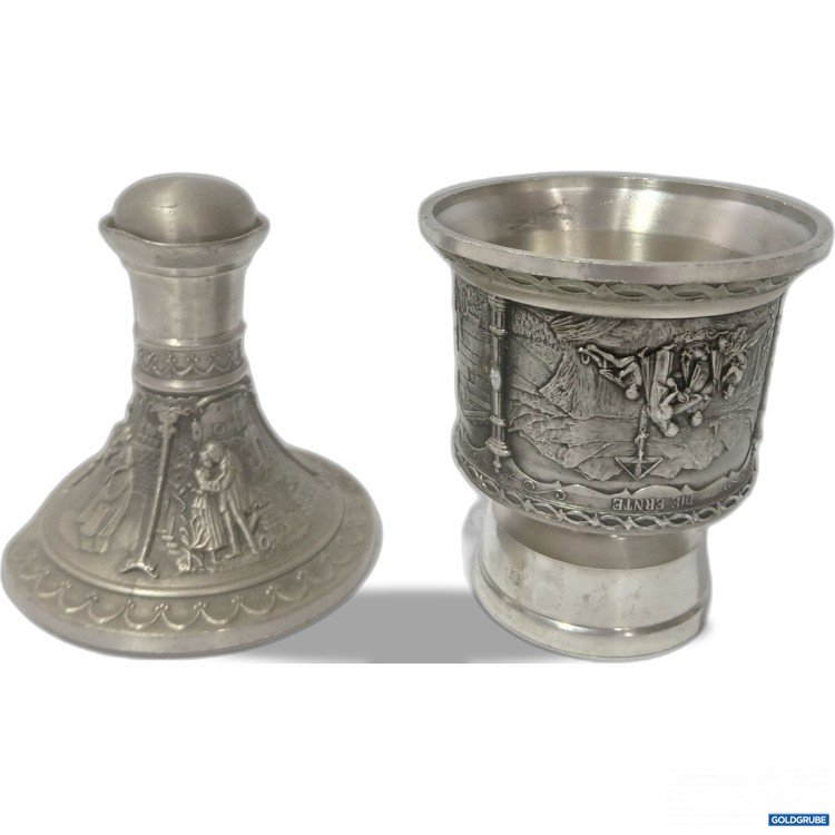 Artikel Nr. 988122 Artikel Nr. 988122: Artina SKS Zinnbecher 95%Zinn Höhe ca 10cm + Deckel