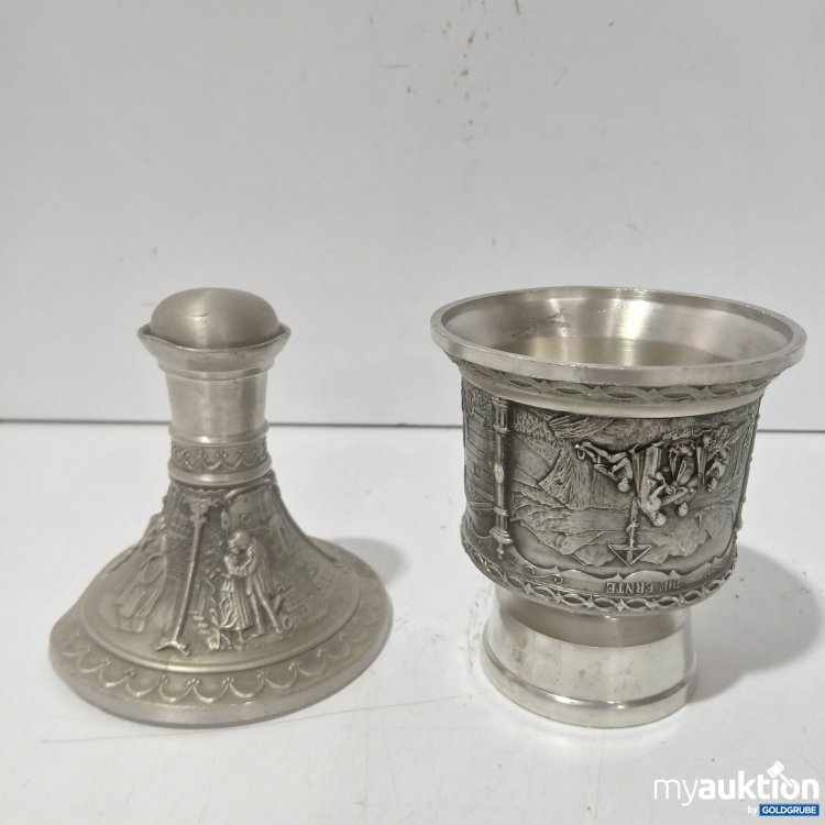 Artikel Nr. 988122 Artikel Nr. 988122: Artina SKS Zinnbecher 95%Zinn Höhe ca 10cm + Deckel