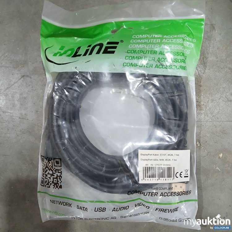 Artikel Nr. 437123 Artikel Nr. 437123: Inline Display Port Kabel ST/ST 4K2K 7.5m