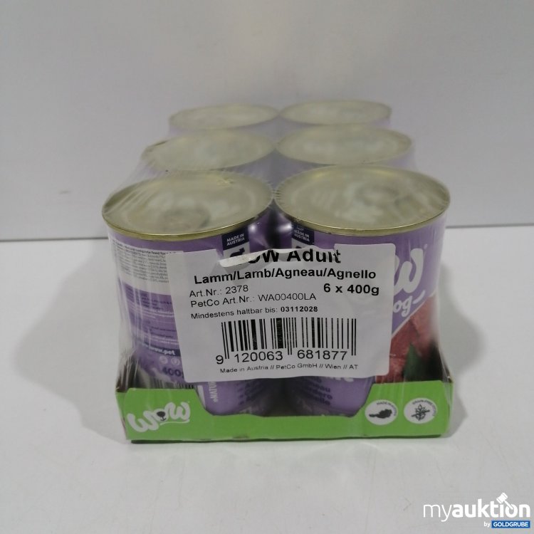Artikel Nr. 950123: Wow Adult Lamm 6x400g