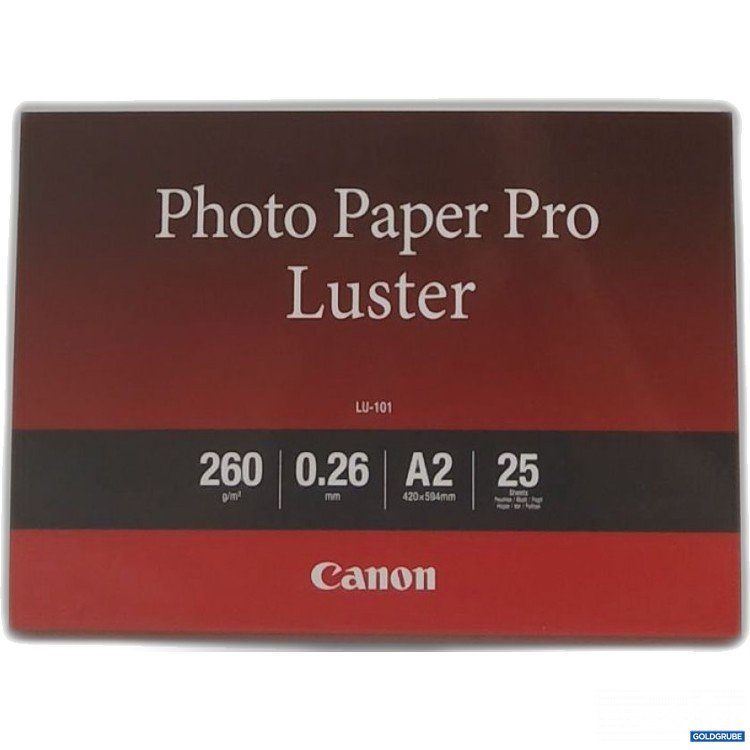 Artikel Nr. 970123: Canon Photo Paper Pro Luster 0.26mm A2 420x594mm 25Sheets 