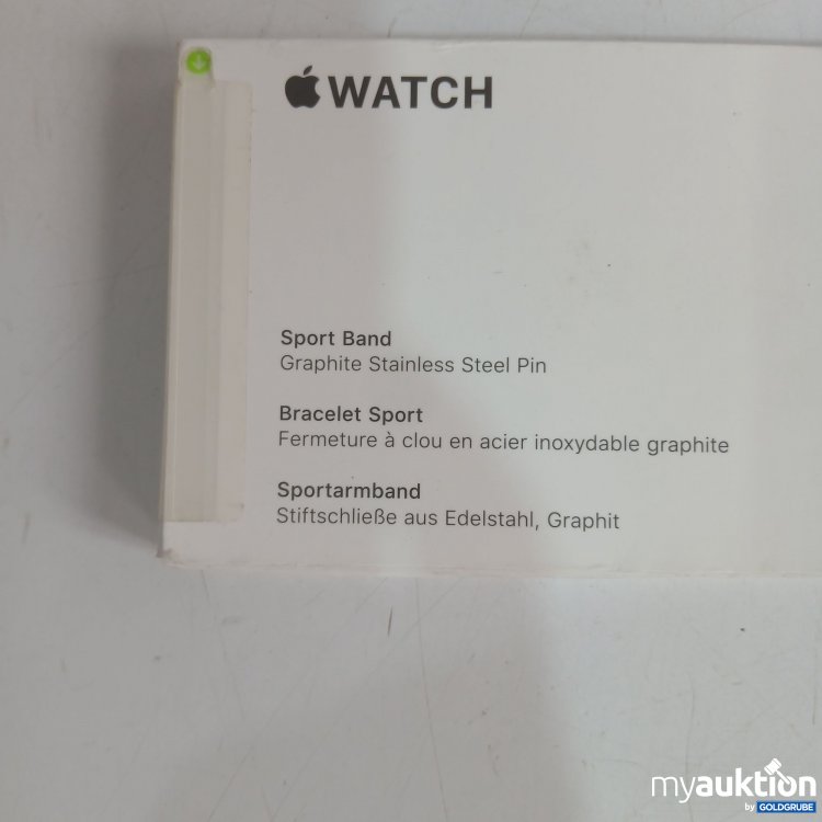 Artikel Nr. 446124 Artikel Nr. 446124: Apple Watch Sportband Farbe Graphit mit Edelstahl-Pin 41mm