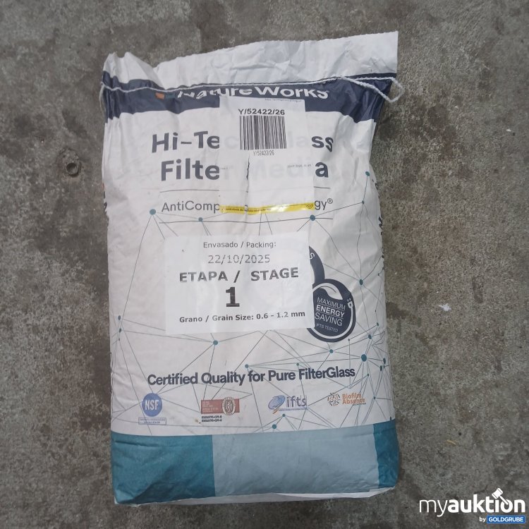 Artikel Nr. 465124 Artikel Nr. 465124: tureWorks Hi-Tech Glass Filter Media Stage 1 0,6-1,2mm 20kg