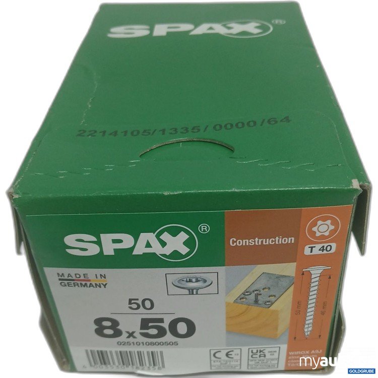 Artikel Nr. 883124: Spax Construction T40 8x50 50