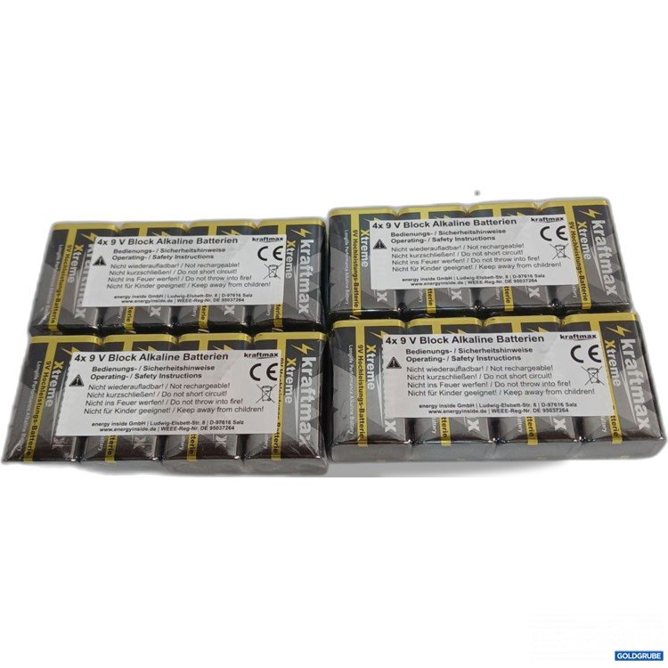 Artikel Nr. 920124: Katanax 9V Block Alkaline Batterien 4x4stk