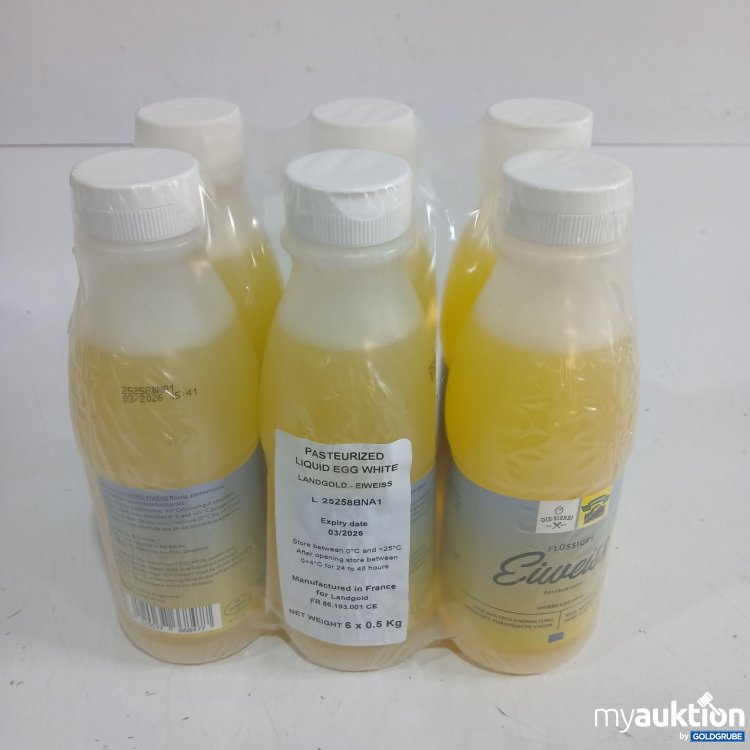 Artikel Nr. 921124 Artikel Nr. 921124: Flüssiges Eiweiss 6x0,5kg