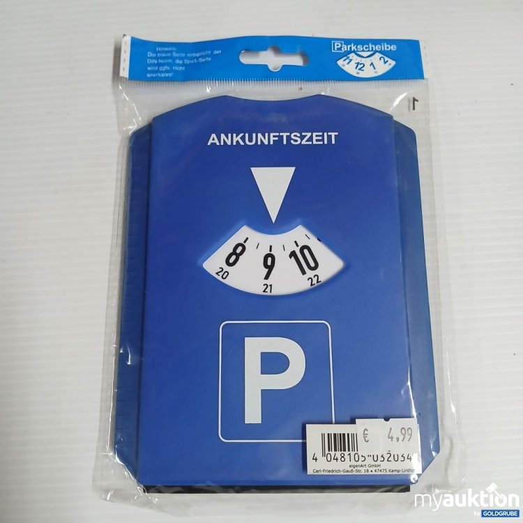 Artikel Nr. 978124 Artikel Nr. 978124: Parkscheibe ANKUNFTSZEIT