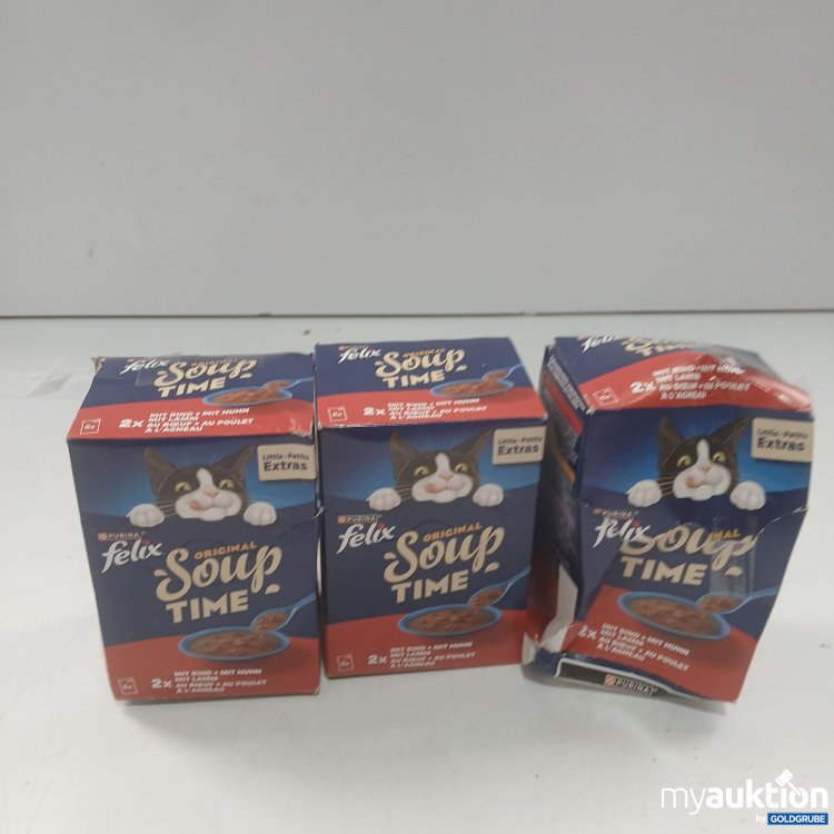 Artikel Nr. 987124: Purina Felix Soup time 3stk mit 6x48g