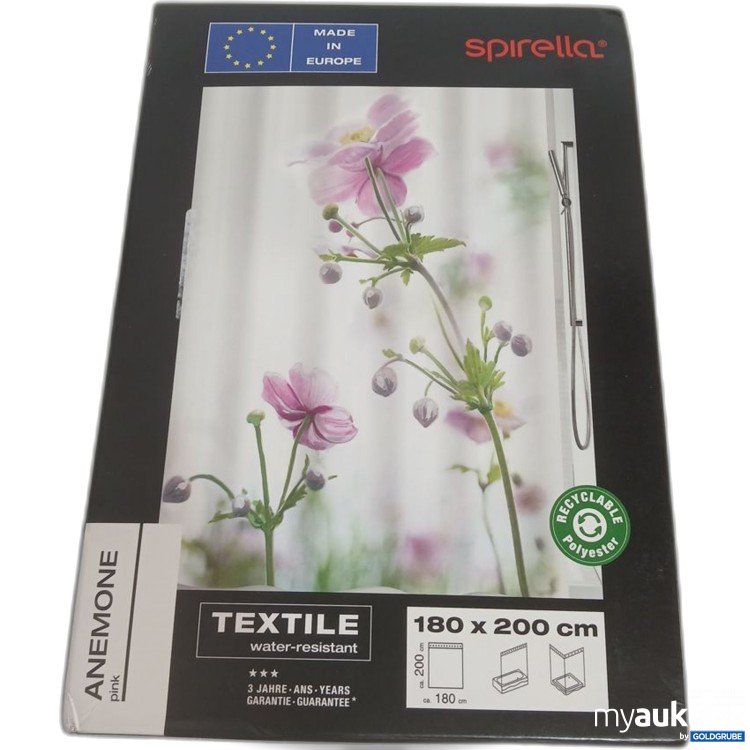 Artikel Nr. 447125 Artikel Nr. 447125: Spirella Anemone Textil wasserabweisend 180x200 cm