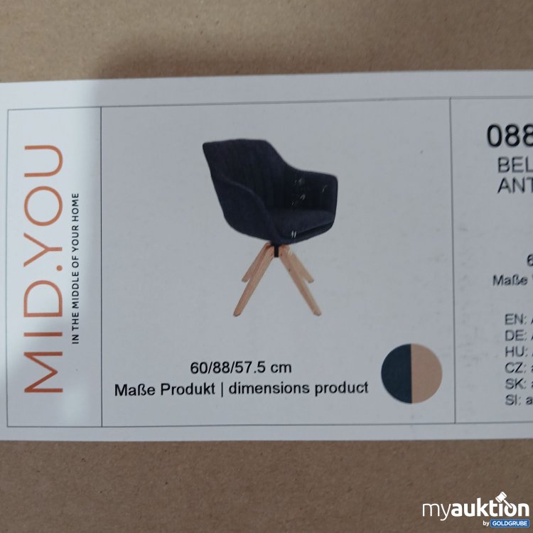 Artikel Nr. 835125: Mid.You Belluno Stuhl Anthrazit  07700003/01