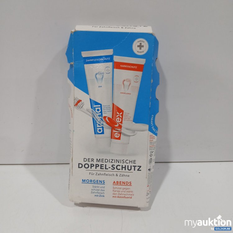 Artikel Nr. 839125 Artikel Nr. 839125: Elmex Medizinischer Doppel-Schutz Zahnpasta 2x75ml