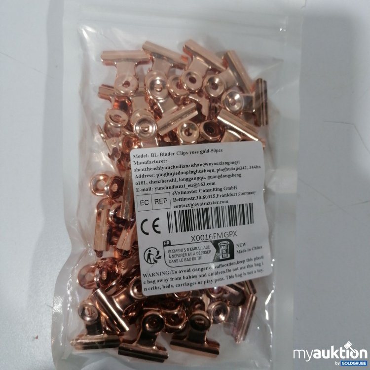 Artikel Nr. 896125: Binder Clips 50Stk Rose Gold 