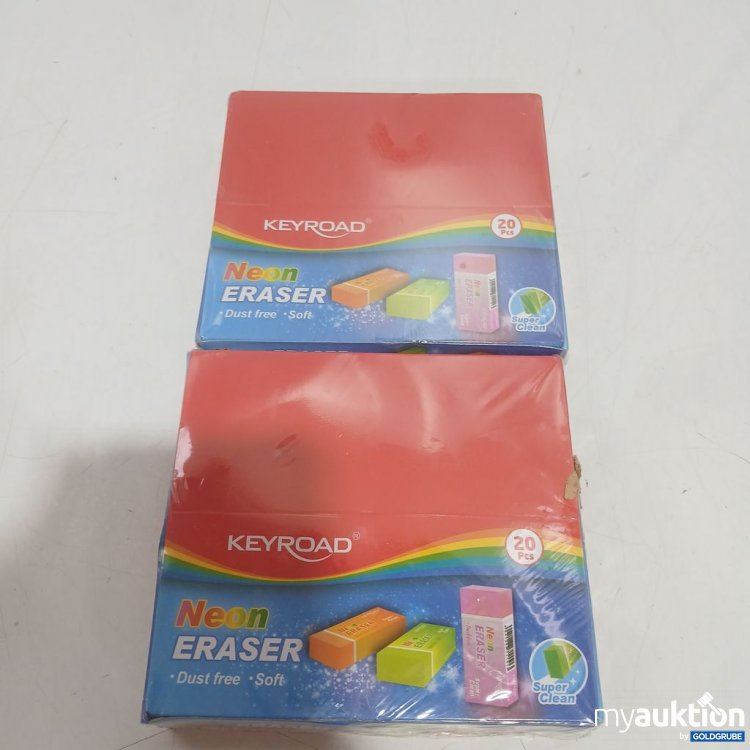 Artikel Nr. 938125: KEYROAD Neon ERASER 40 Stück